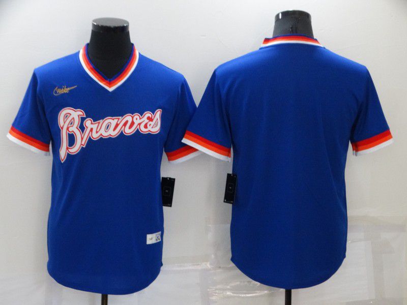 Men Atlanta Braves Blank Blue Game Nike 2022 MLB Jersey->women mlb jersey->Women Jersey